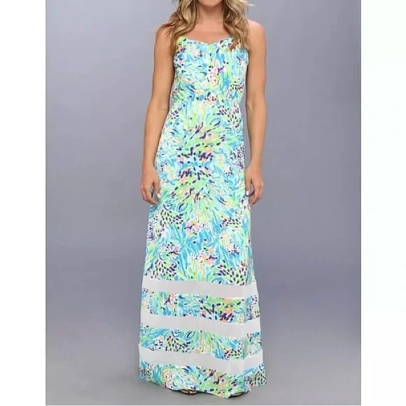 Lilly Pulitzer Deanna maxi dress sea soirée resort white XS women’s - Picture 1 of 9